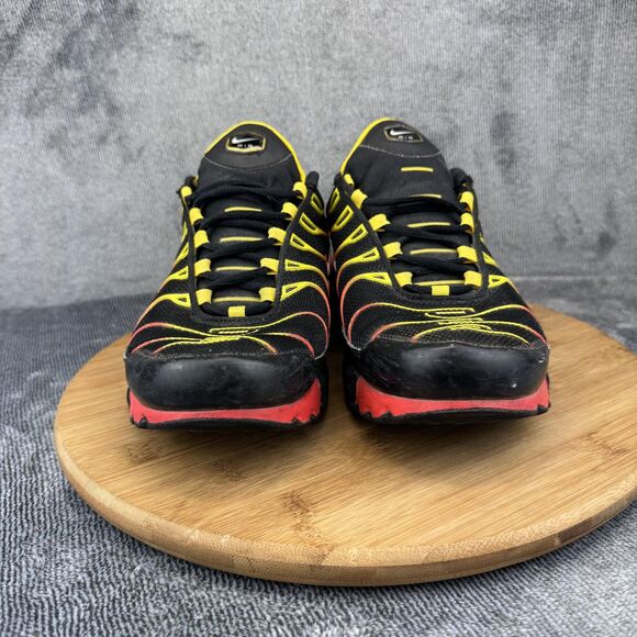 Nike Air Max Plus Tn Shoes Sneakers Mens Size 9 Black Red Yellow CZ9270-001 - Picture 2 of 9